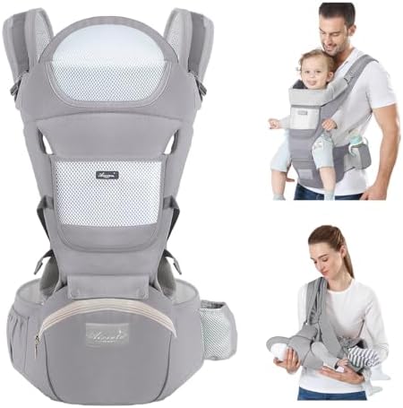Canguru Para Bebe,Alça De Transporte Multifuncional 6 e 1,Canguru Ergonomico Para Bebe,Adequado Para 0-36 Meses