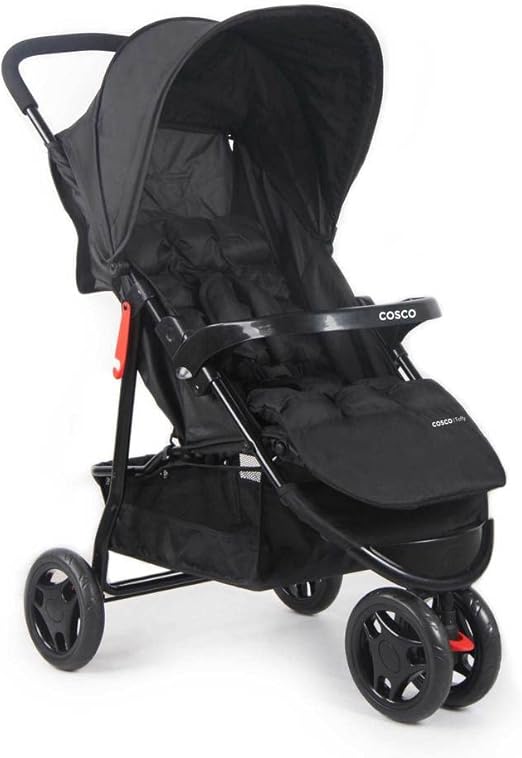Cosco Kids, Carrinho de Bebê, Toffy, Preto Absoluto.